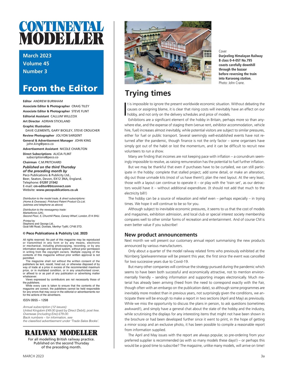 Continental Modeller Preview Pages