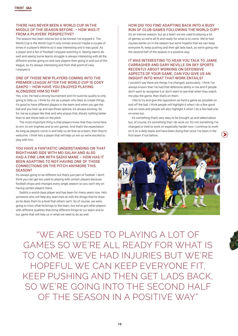 Liverpool FC Magazine Preview Pages