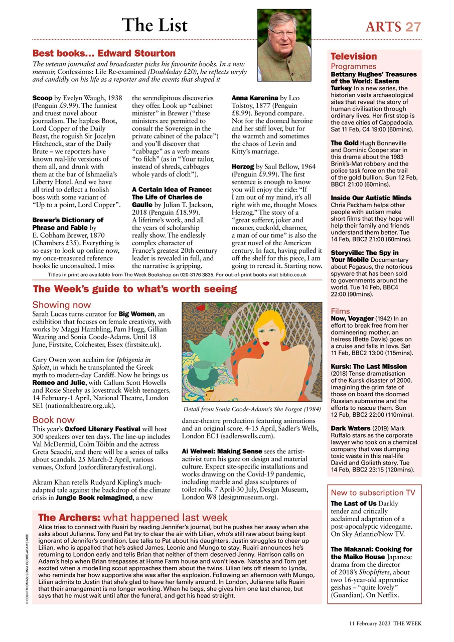 The Week Preview Pages