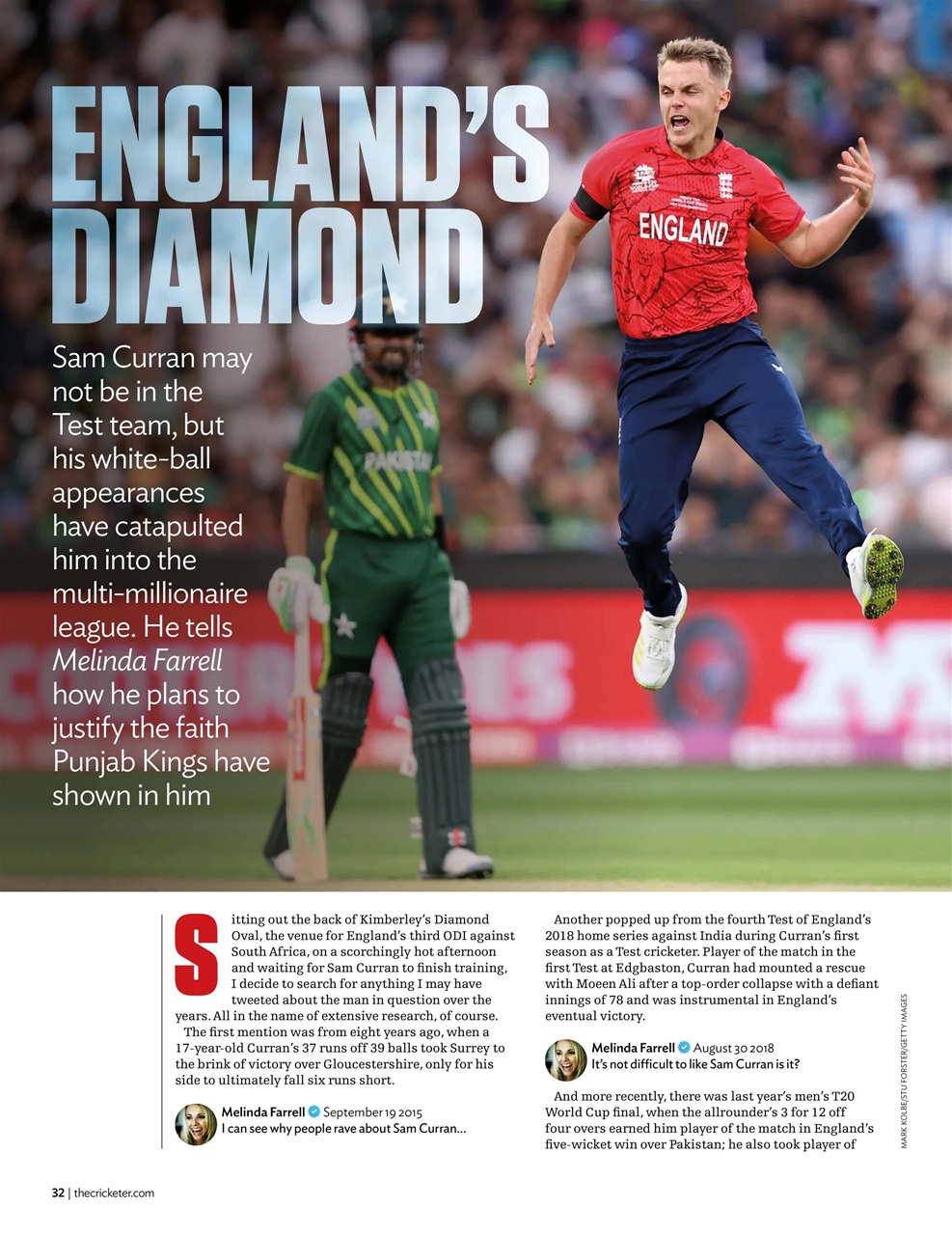 The Cricketer Magazine Preview Pages
