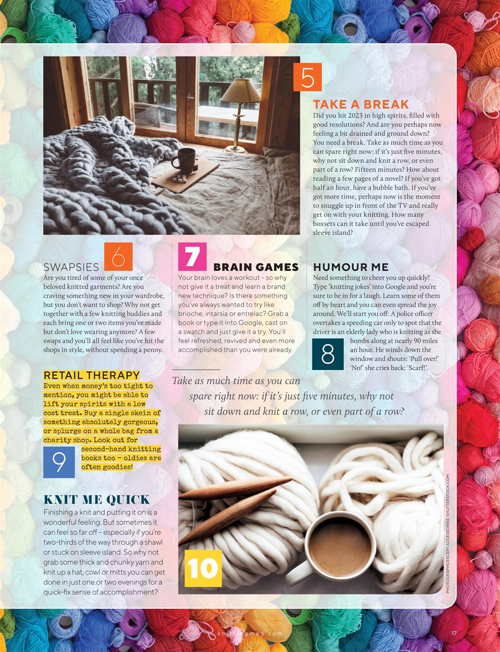 Knitting Preview Pages