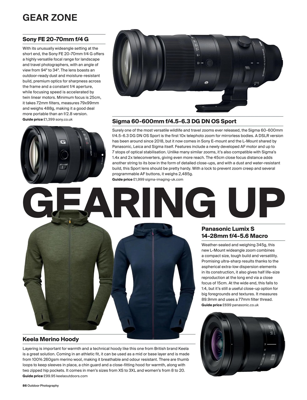 Outdoor Photography Preview Pages