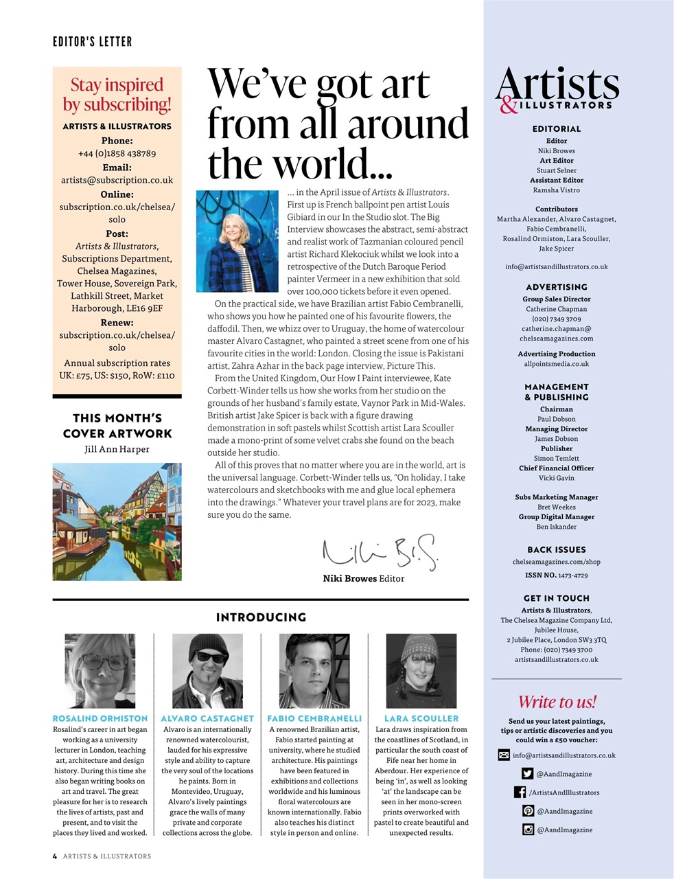 Artists & Illustrators Preview Pages