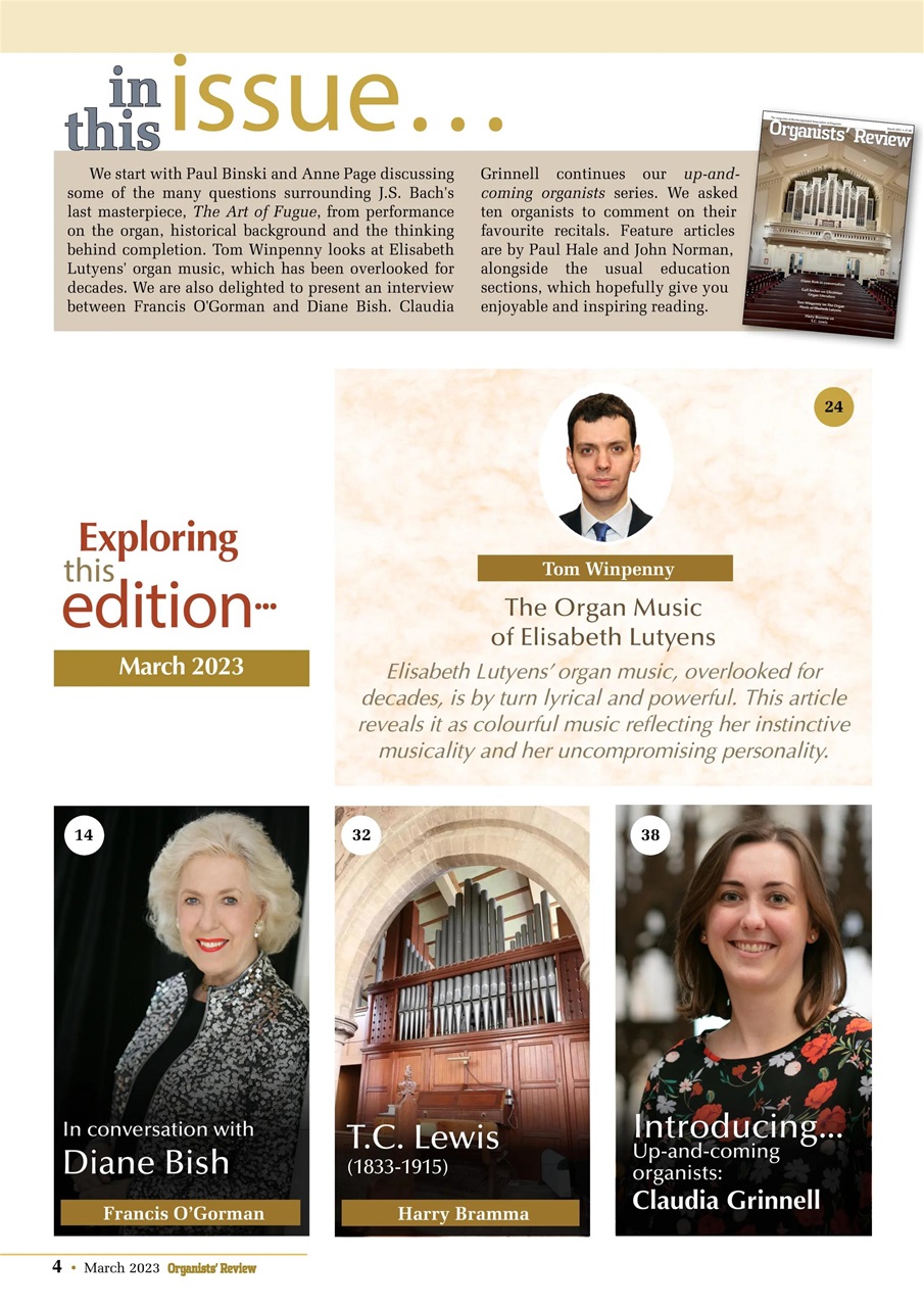 Organists' Review Preview Pages