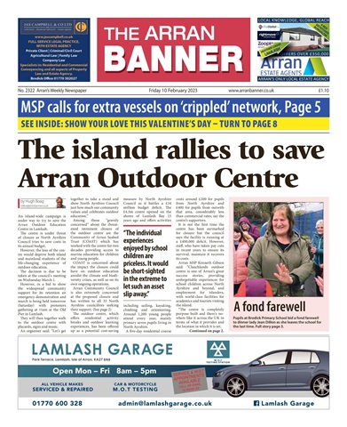 Arran Banner issue 10-Feb-2023