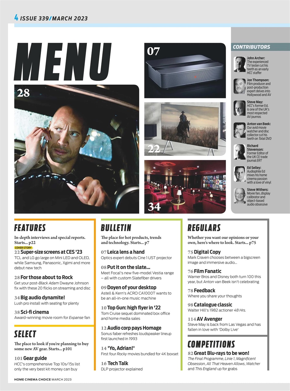 Home Cinema Choice Preview Pages
