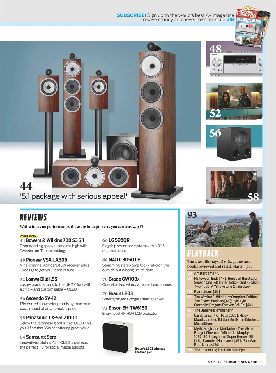 Home Cinema Choice Preview Pages