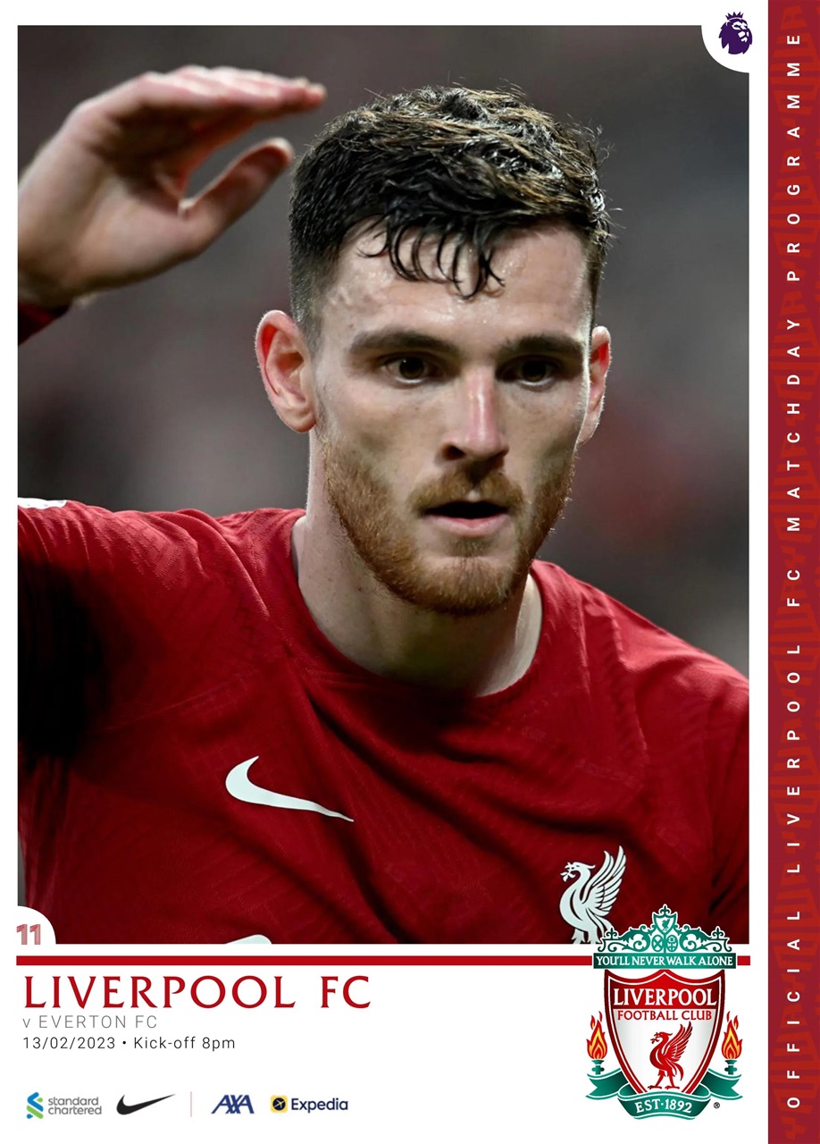 Liverpool FC Programmes Preview Pages