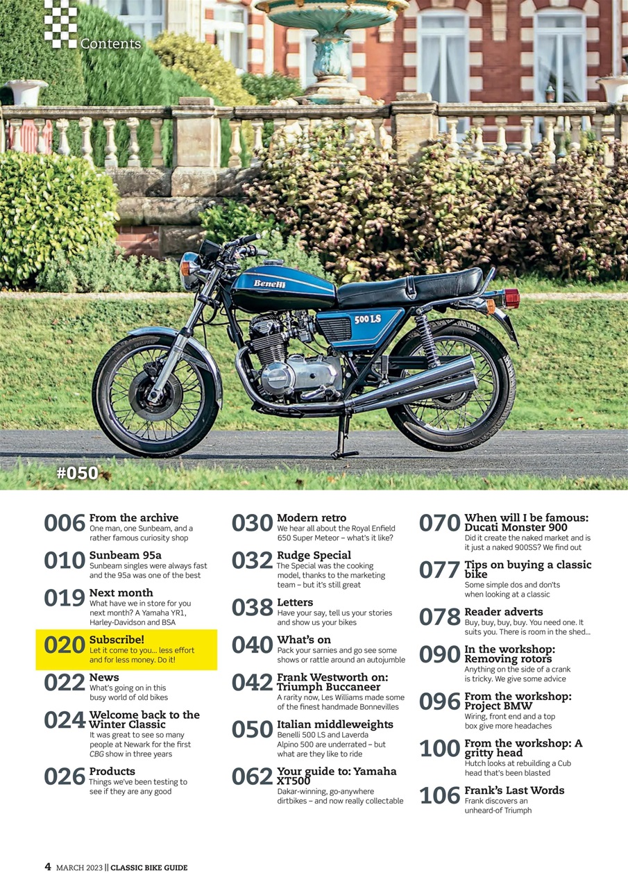 Classic Bike Guide Preview Pages