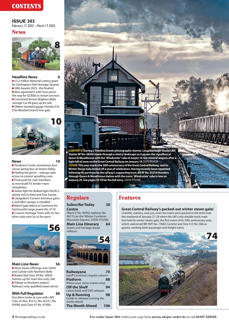 Heritage Railway Preview Pages