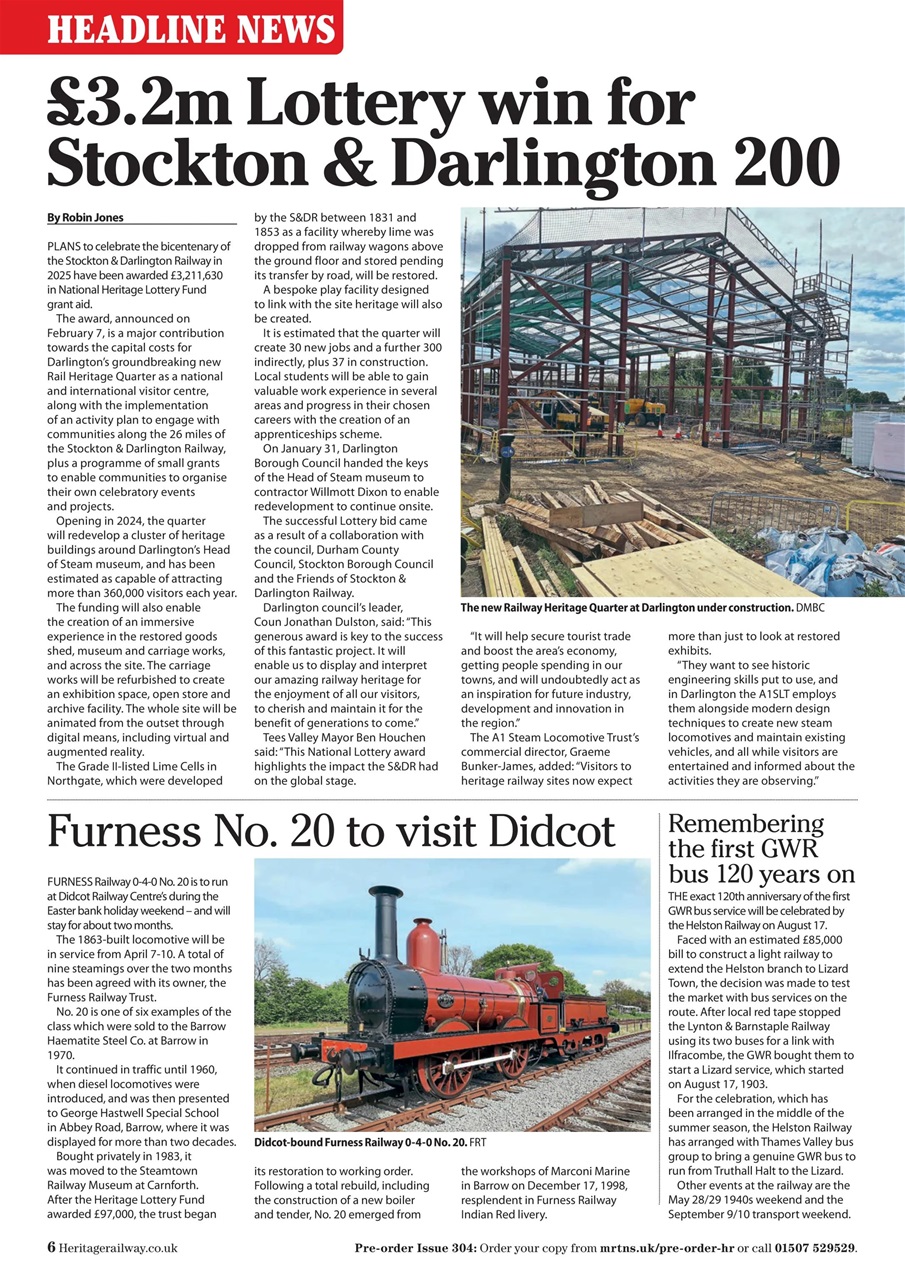 Heritage Railway Preview Pages