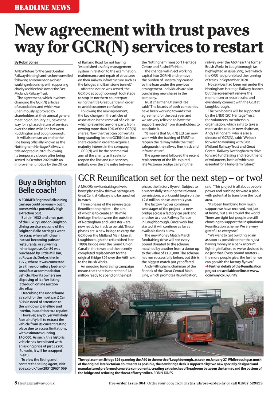 Heritage Railway Preview Pages