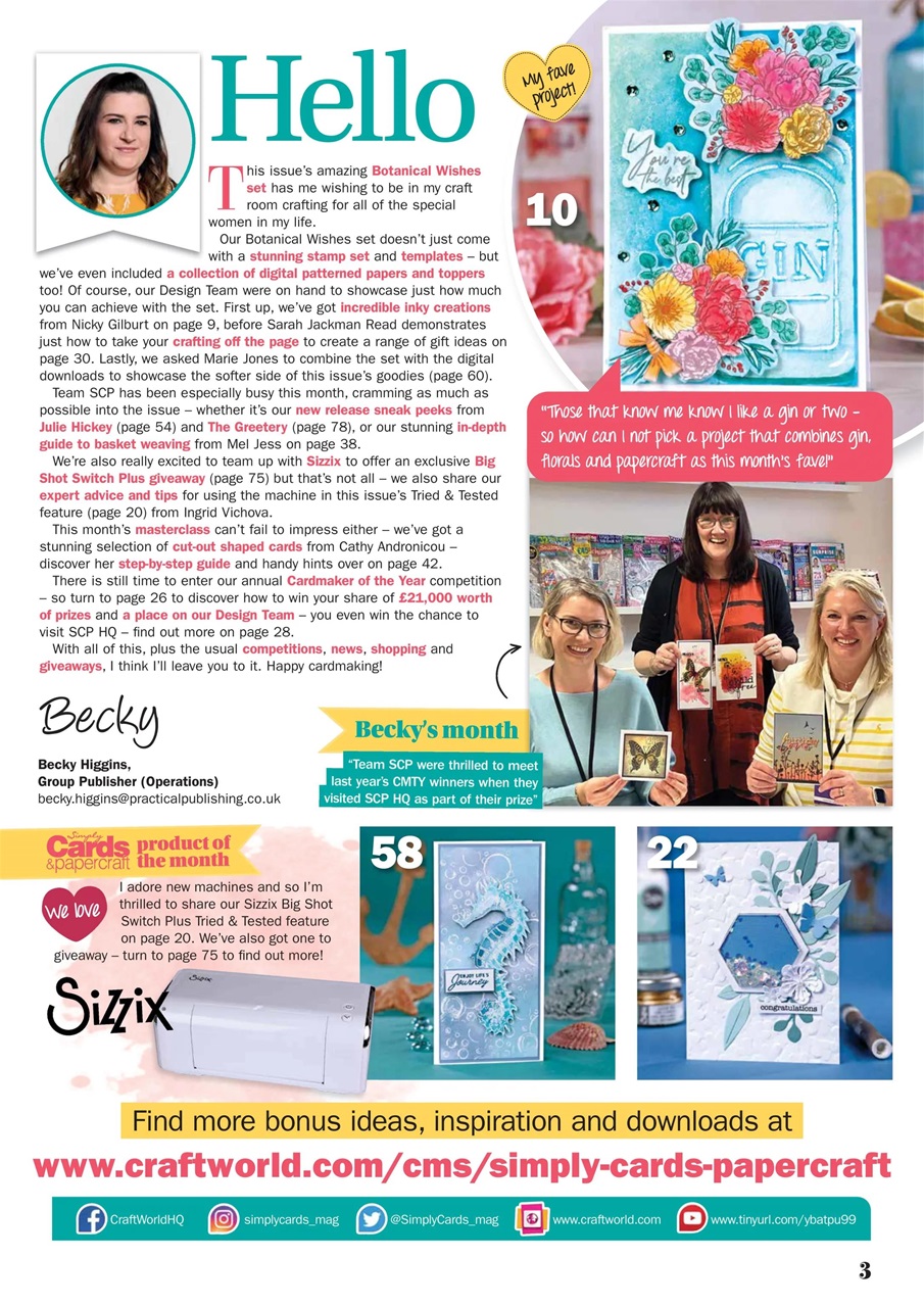 Simply Cards & Papercraft Preview Pages