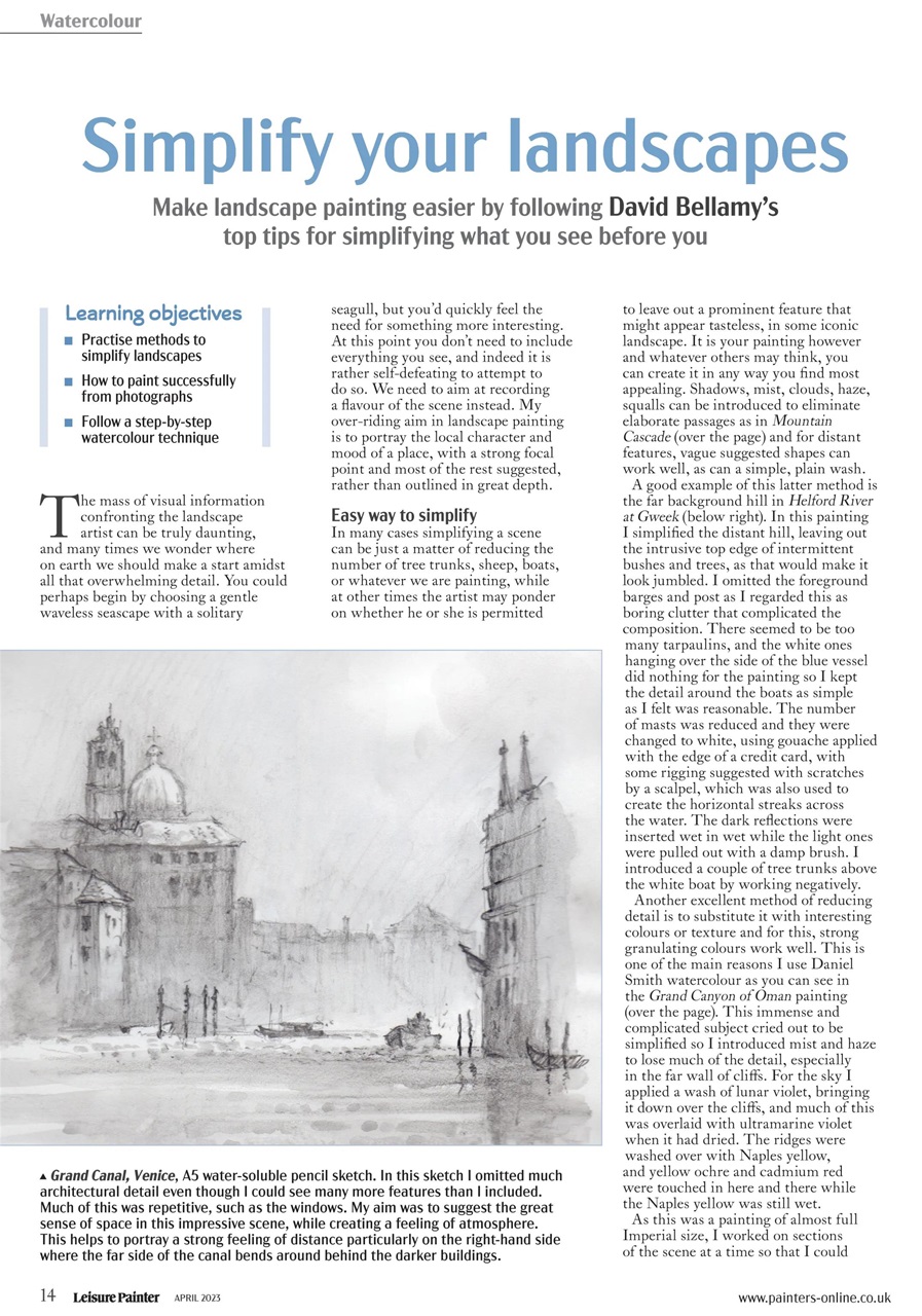 Leisure Painter & The Artist Preview Pages