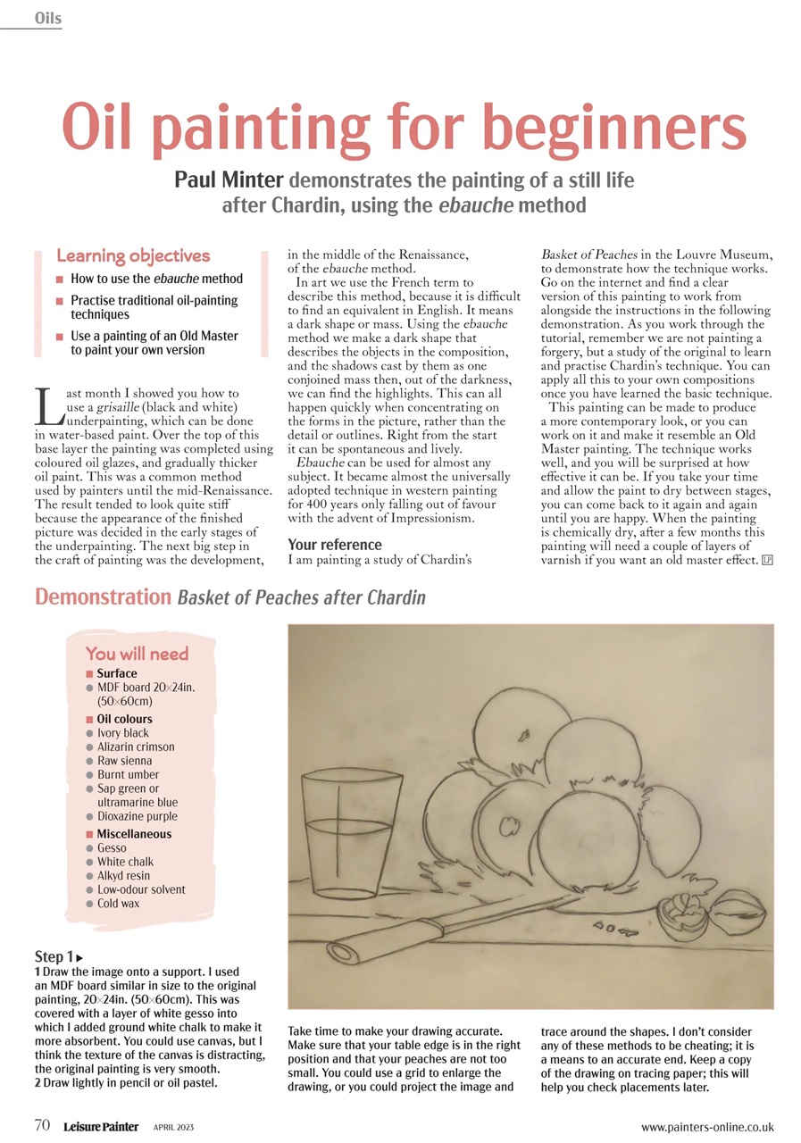 Leisure Painter & The Artist Preview Pages