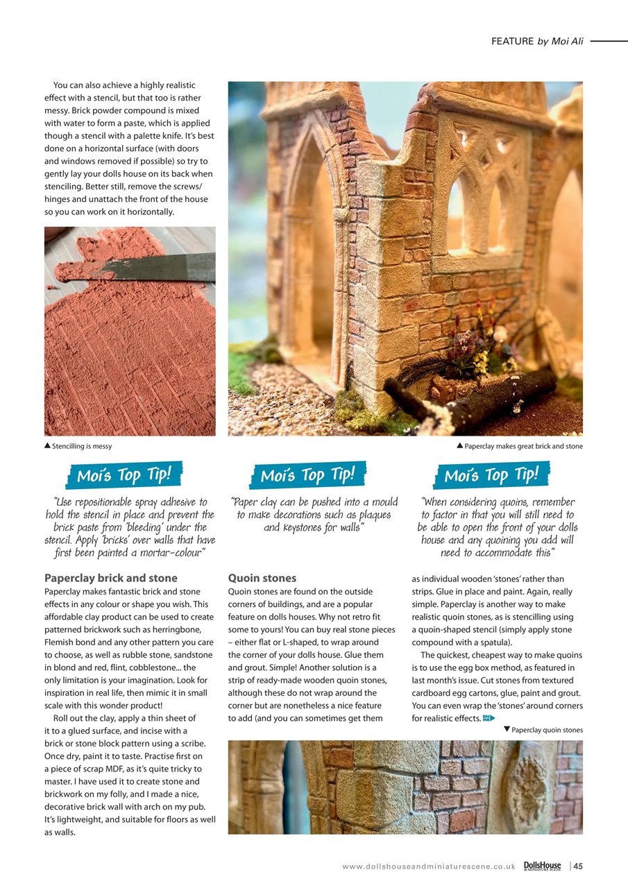 Dolls House and Miniature Scene Preview Pages