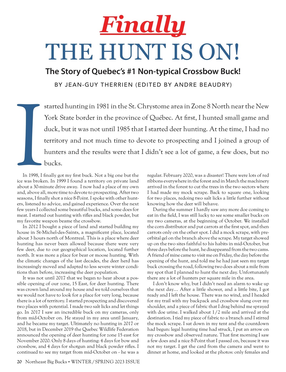 Northeast Big Bucks Preview Pages