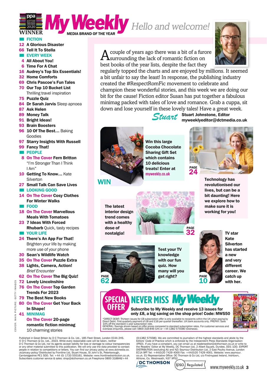 My Weekly Preview Pages