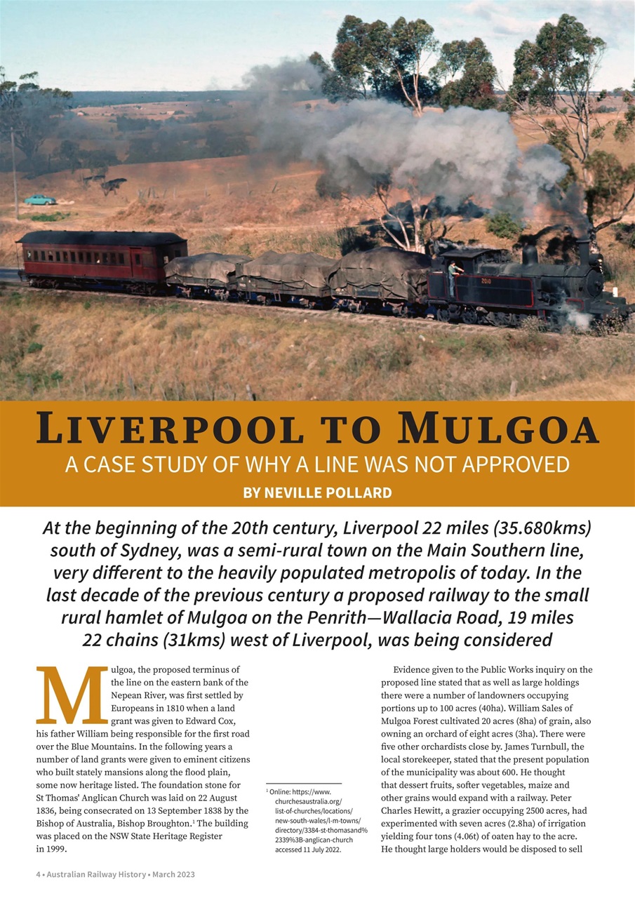 Australian Railway History Preview Pages