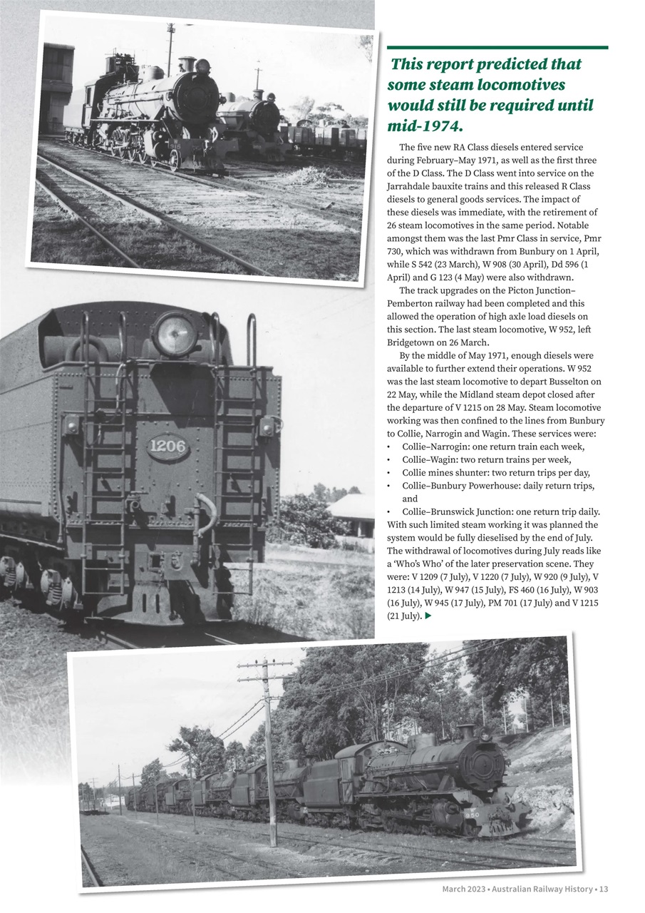 Australian Railway History Preview Pages