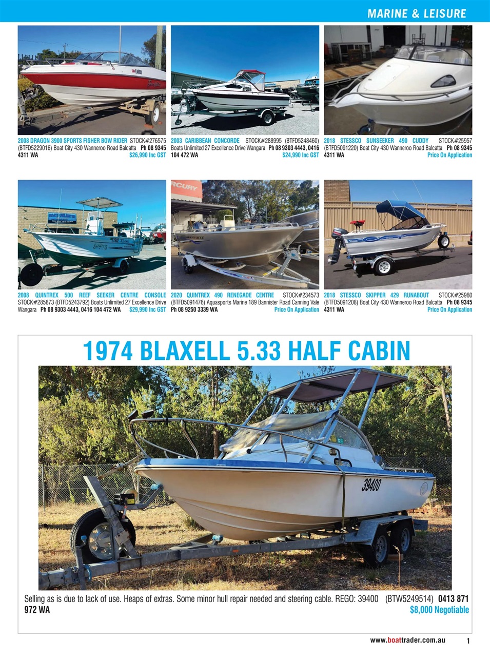 Boat Trader Australia Preview Pages
