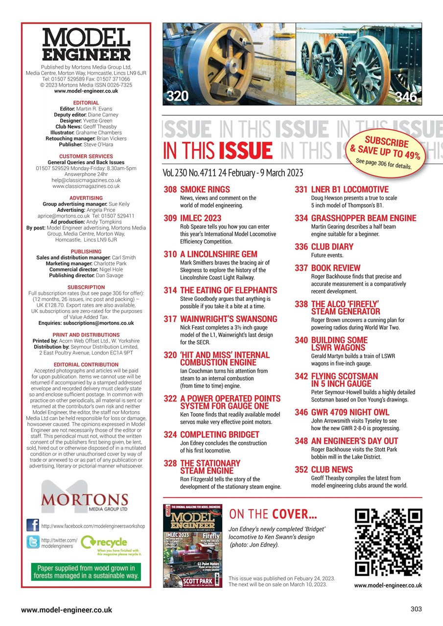 Model Engineer Preview Pages