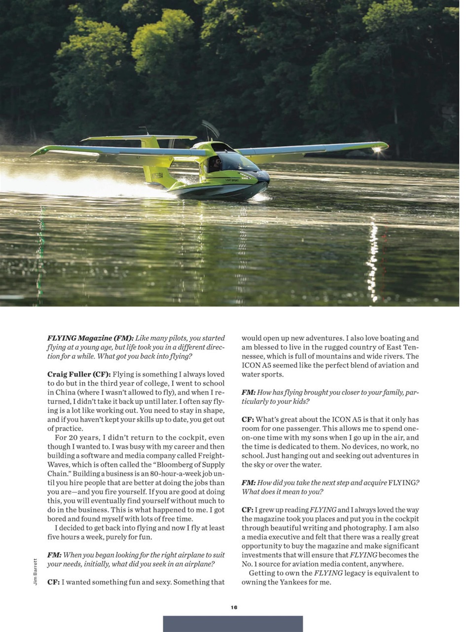 FLYING Magazine Preview Pages