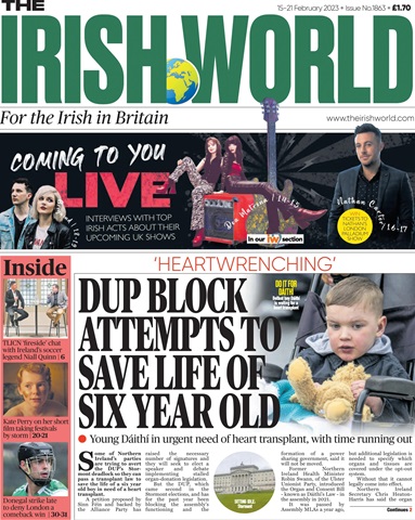Irish World issue 1863