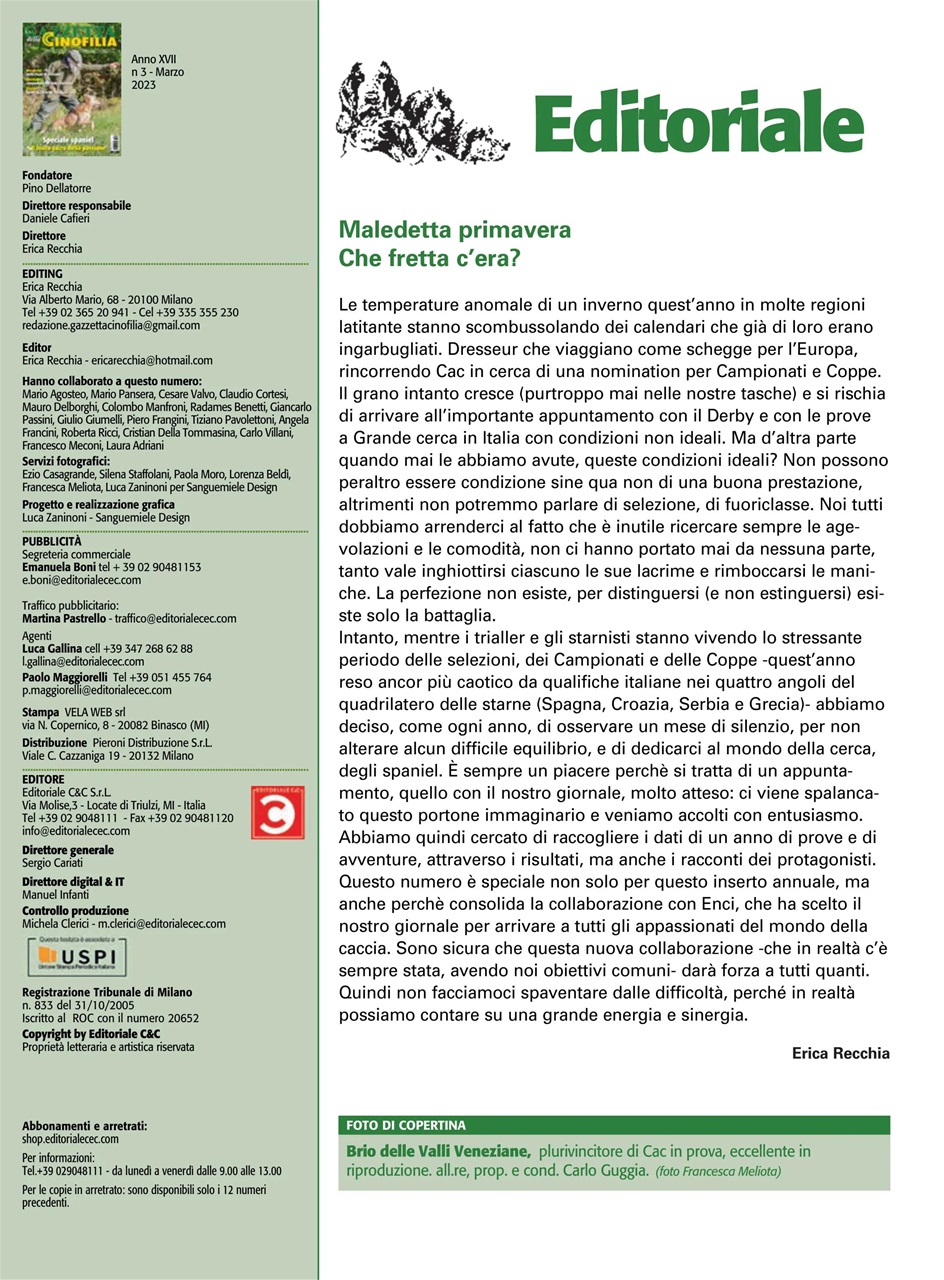 La Gazzetta Della Cinofilia Venatoria Preview Pages