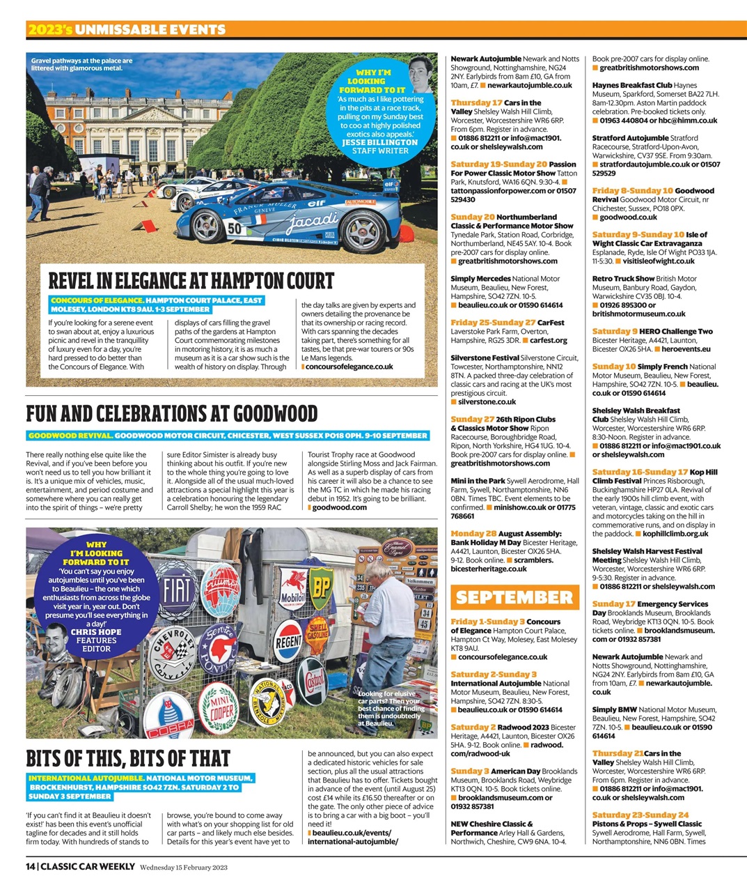 Classic Car Weekly Preview Pages