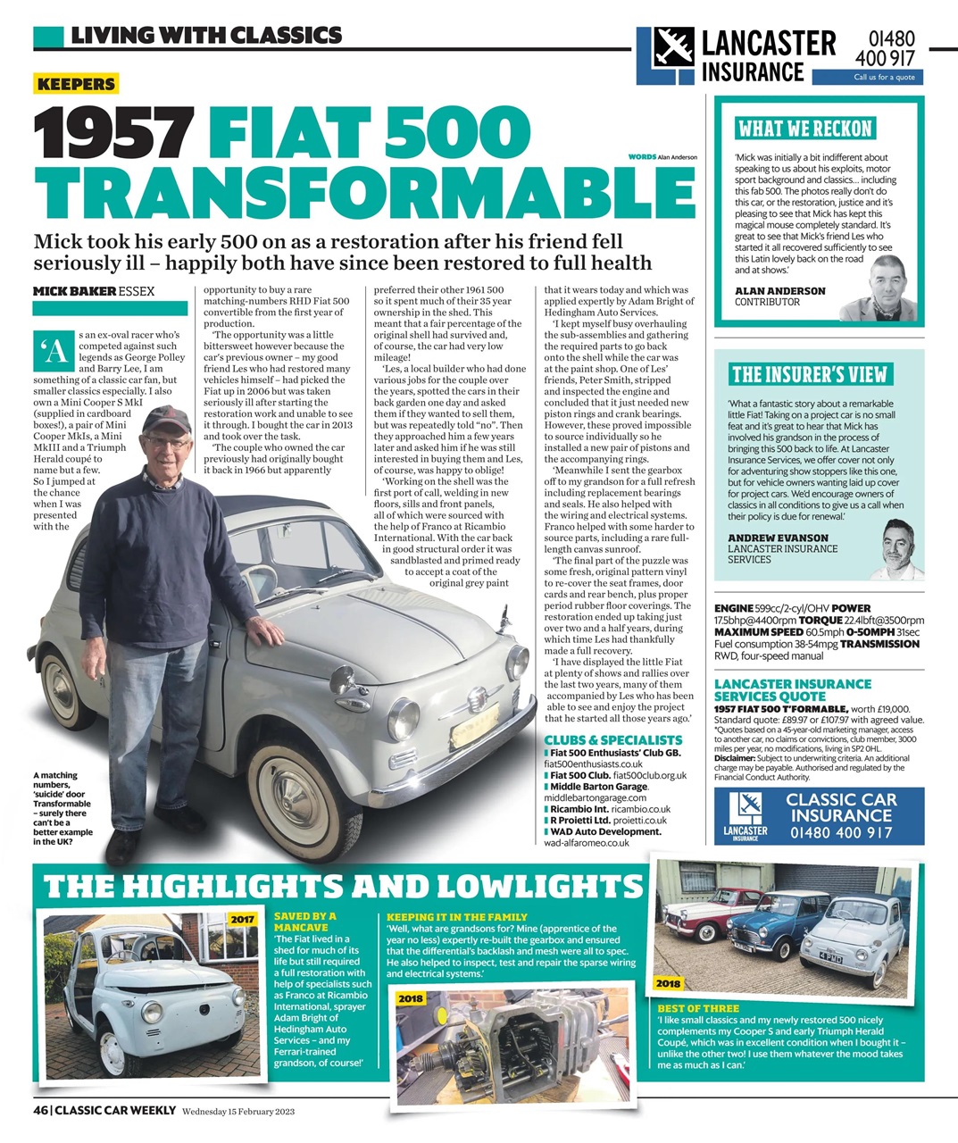 Classic Car Weekly Preview Pages