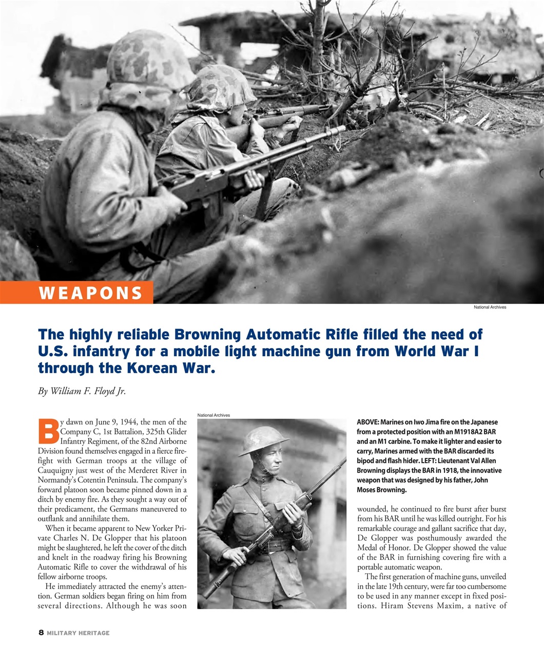 Military Heritage Preview Pages
