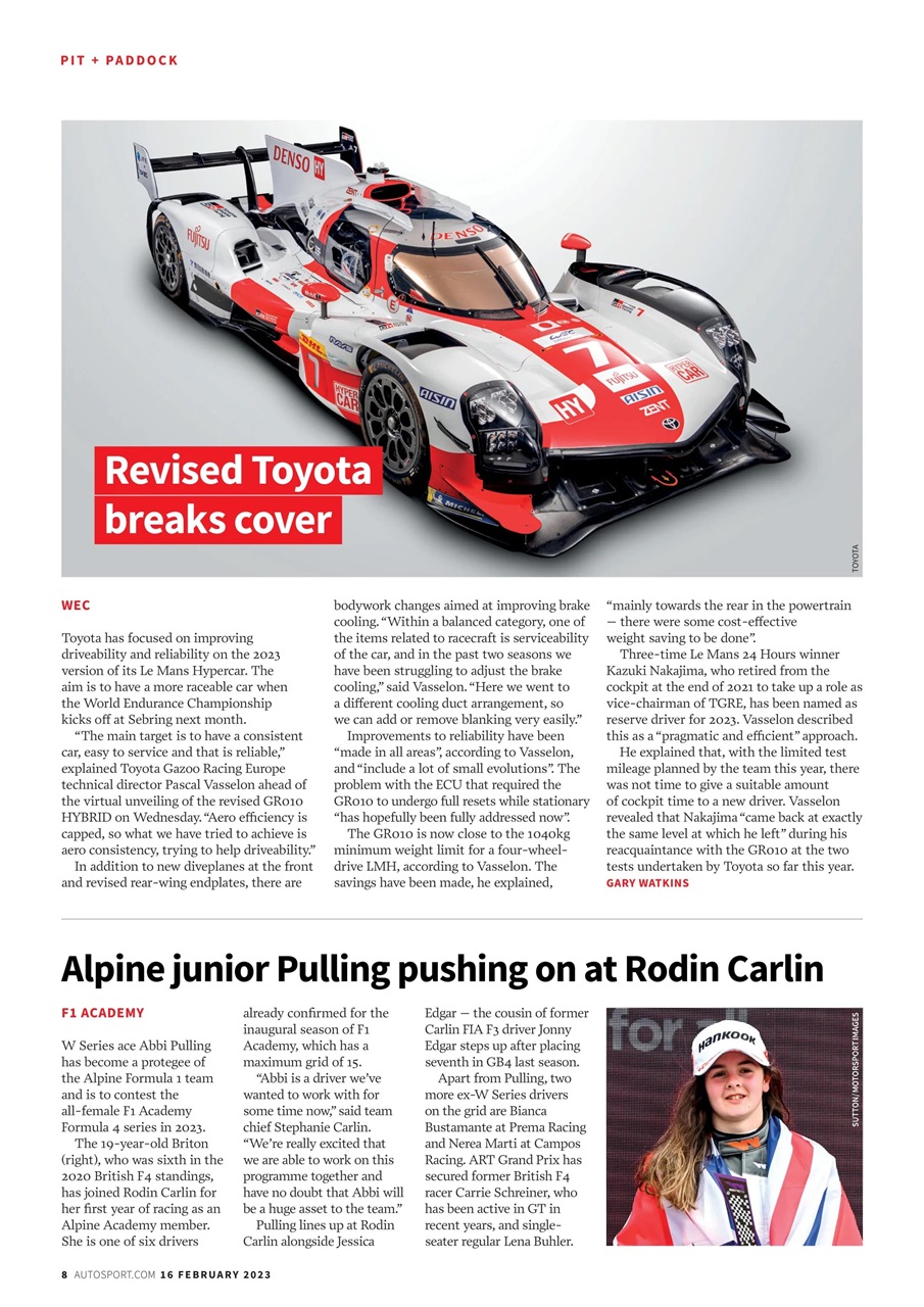 Autosport Preview Pages