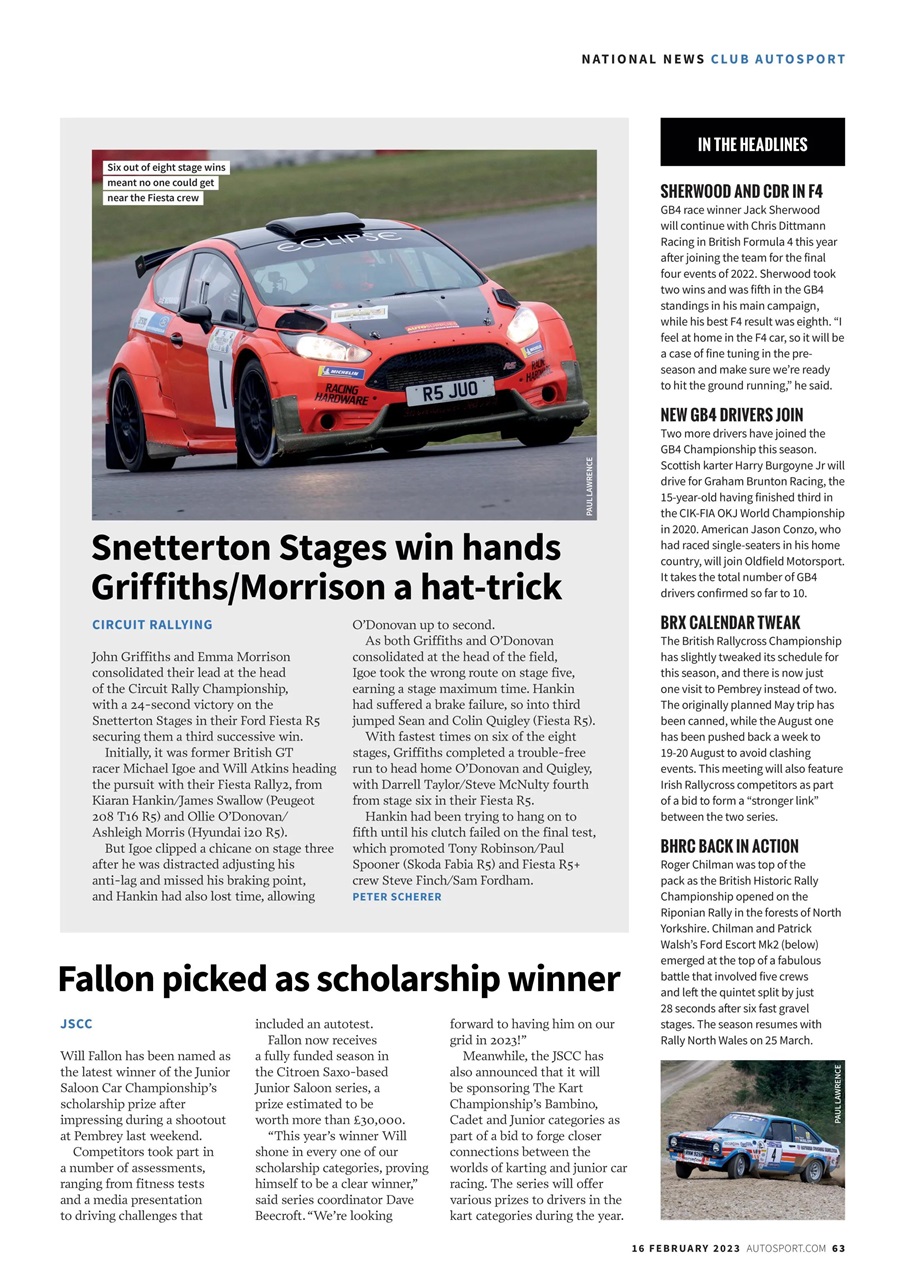Autosport Preview Pages
