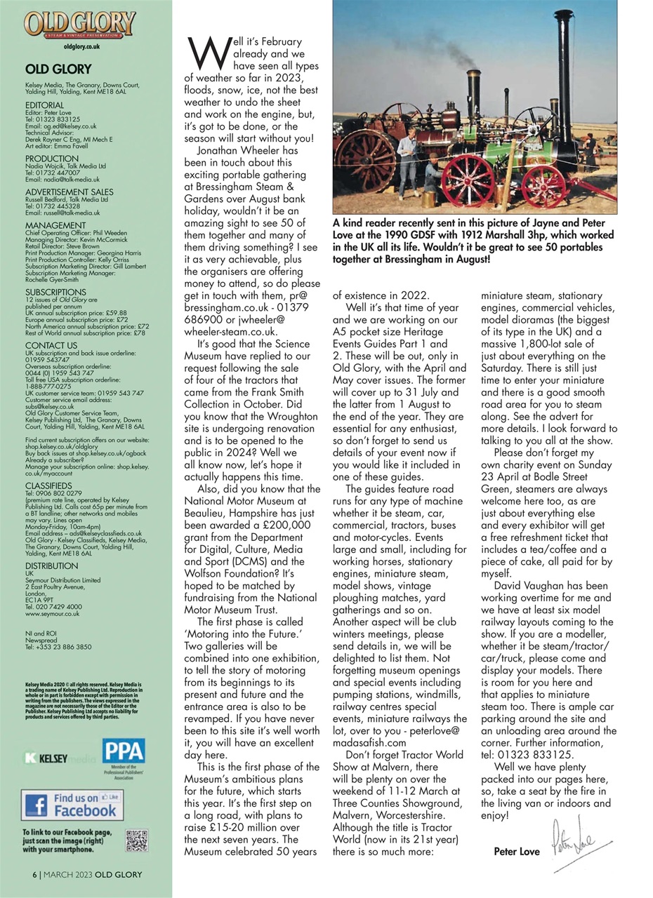 Old Glory Magazine Preview Pages