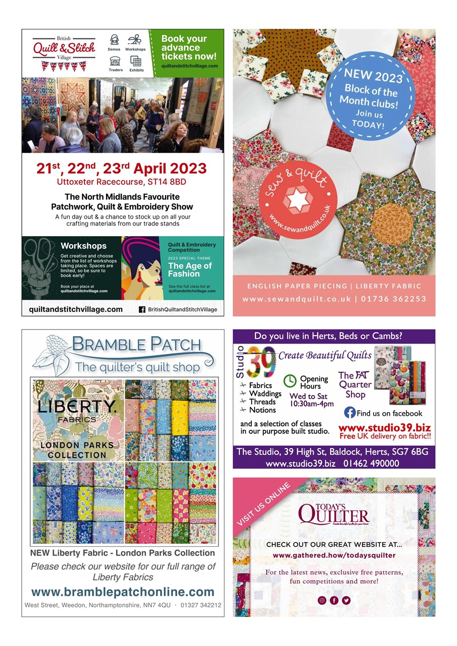 Today’s Quilter Preview Pages