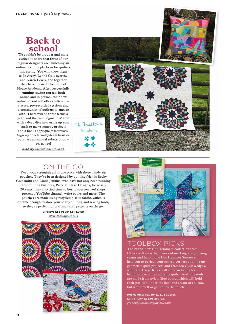 Today’s Quilter Preview Pages