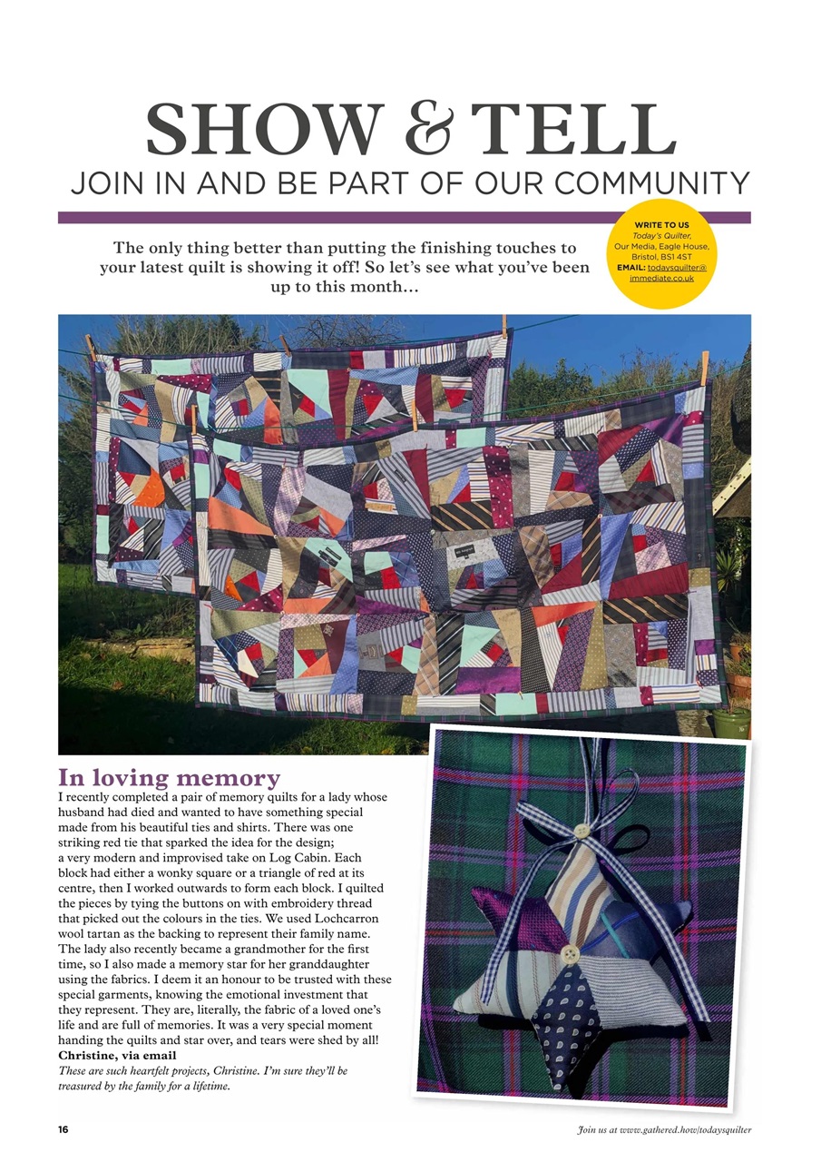 Today’s Quilter Preview Pages