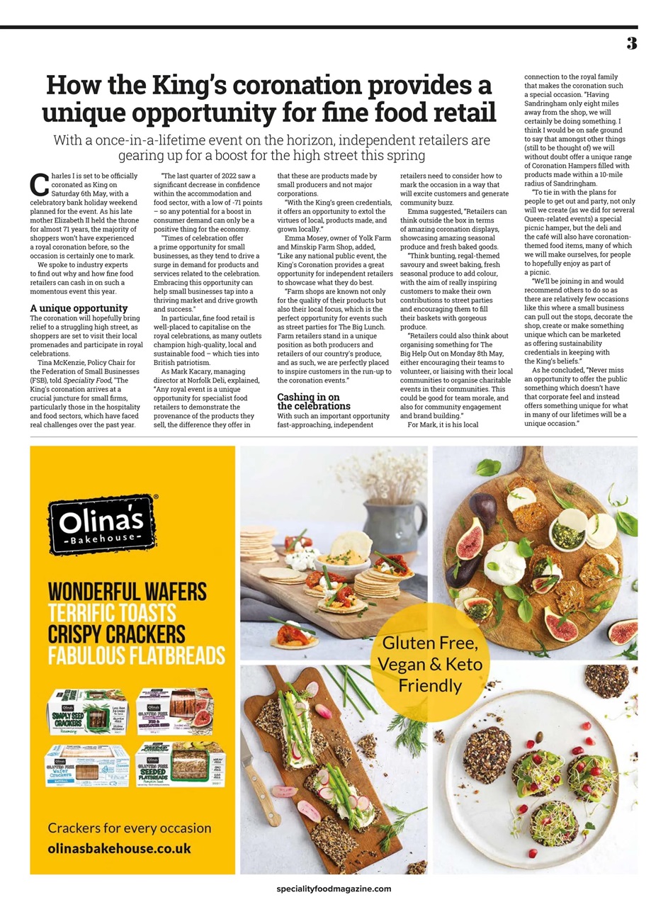 Speciality Food Preview Pages