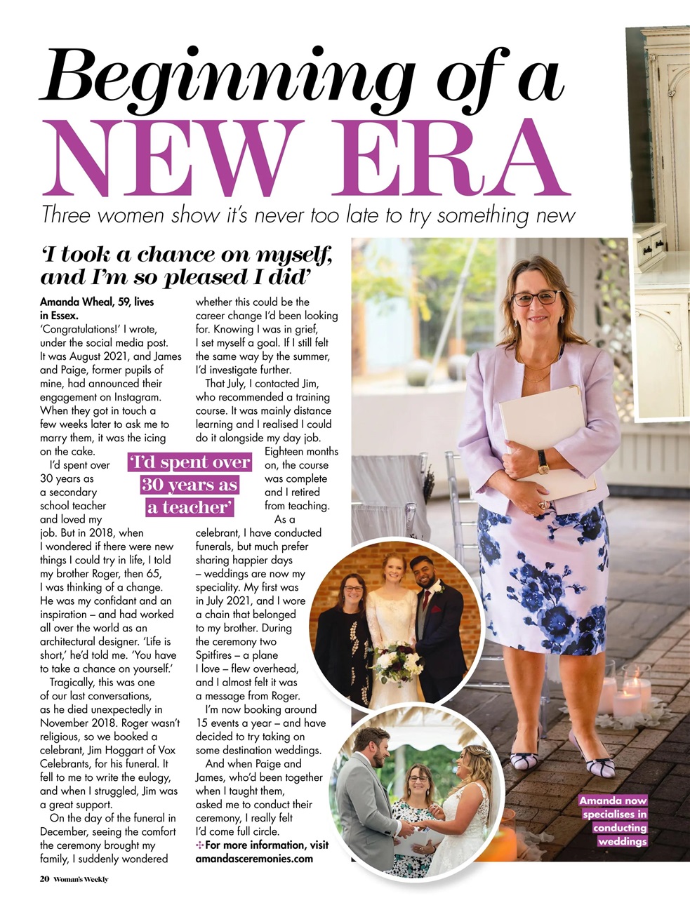 Woman's Weekly Preview Pages