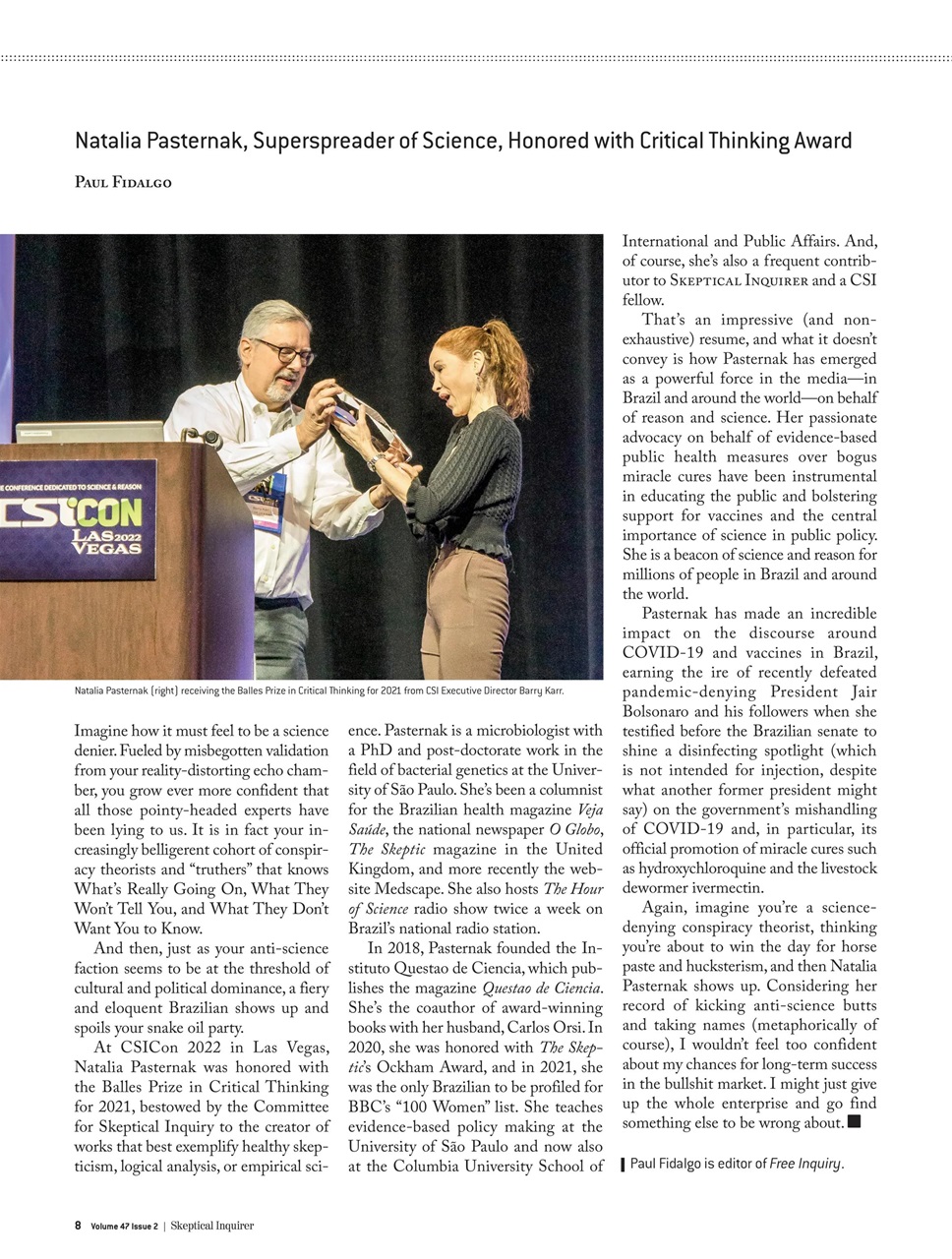 Skeptical Inquirer Preview Pages