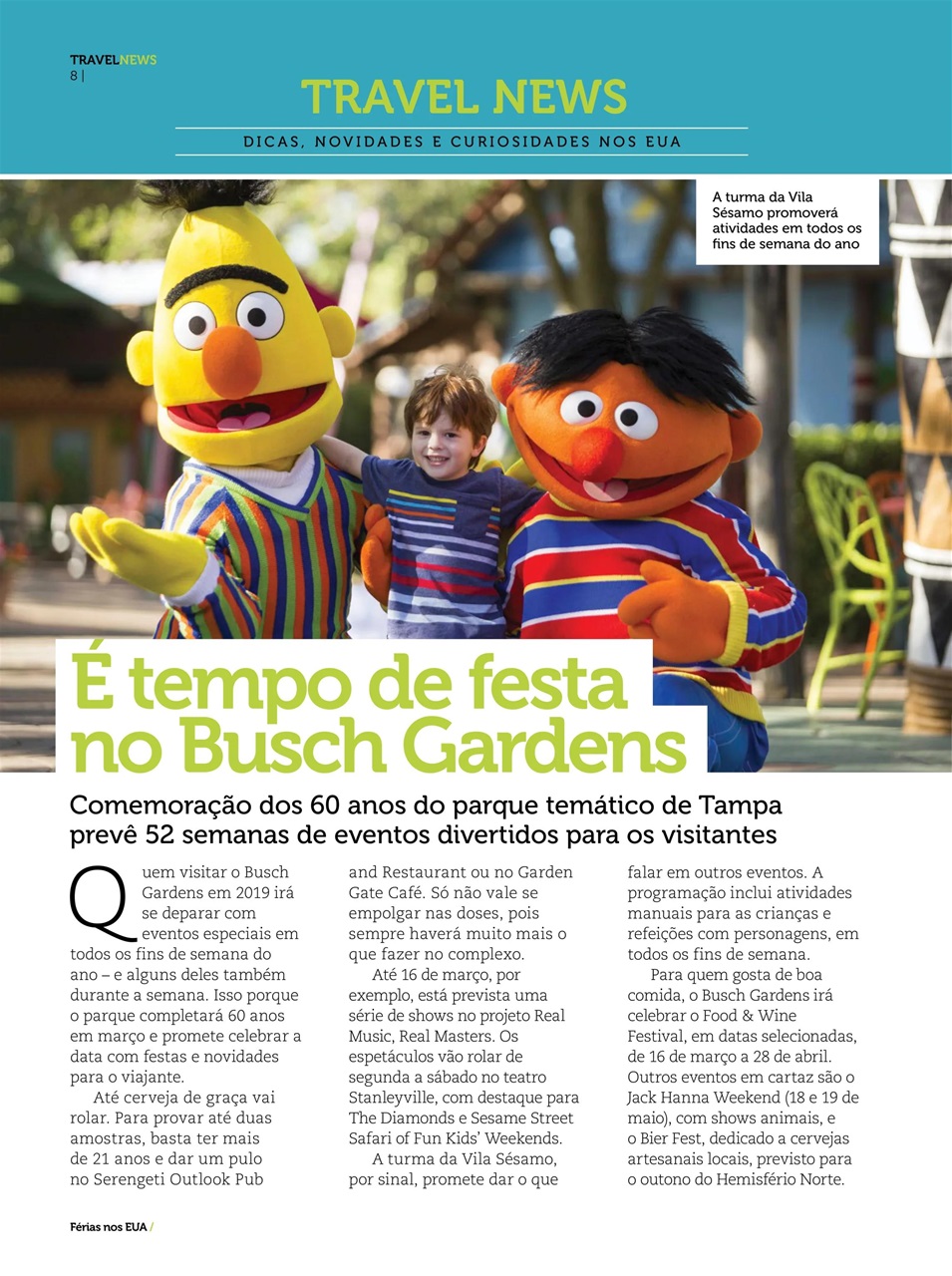 Férias no Brasil e Férias EUA Preview Pages