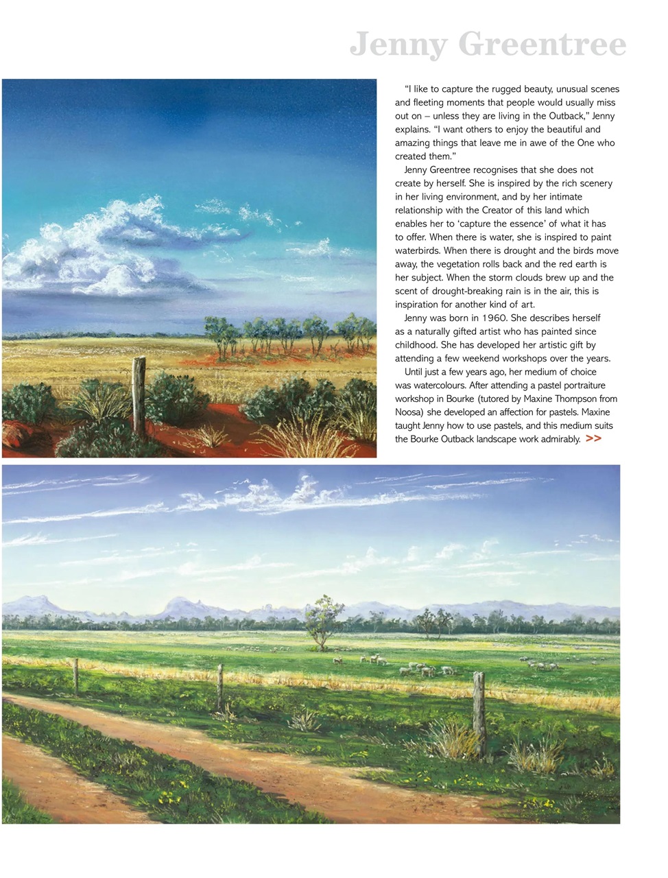 Creative Artist Preview Pages