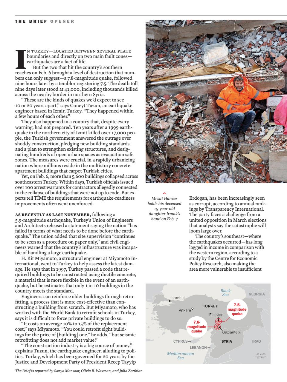 TIME Magazine Europe Preview Pages