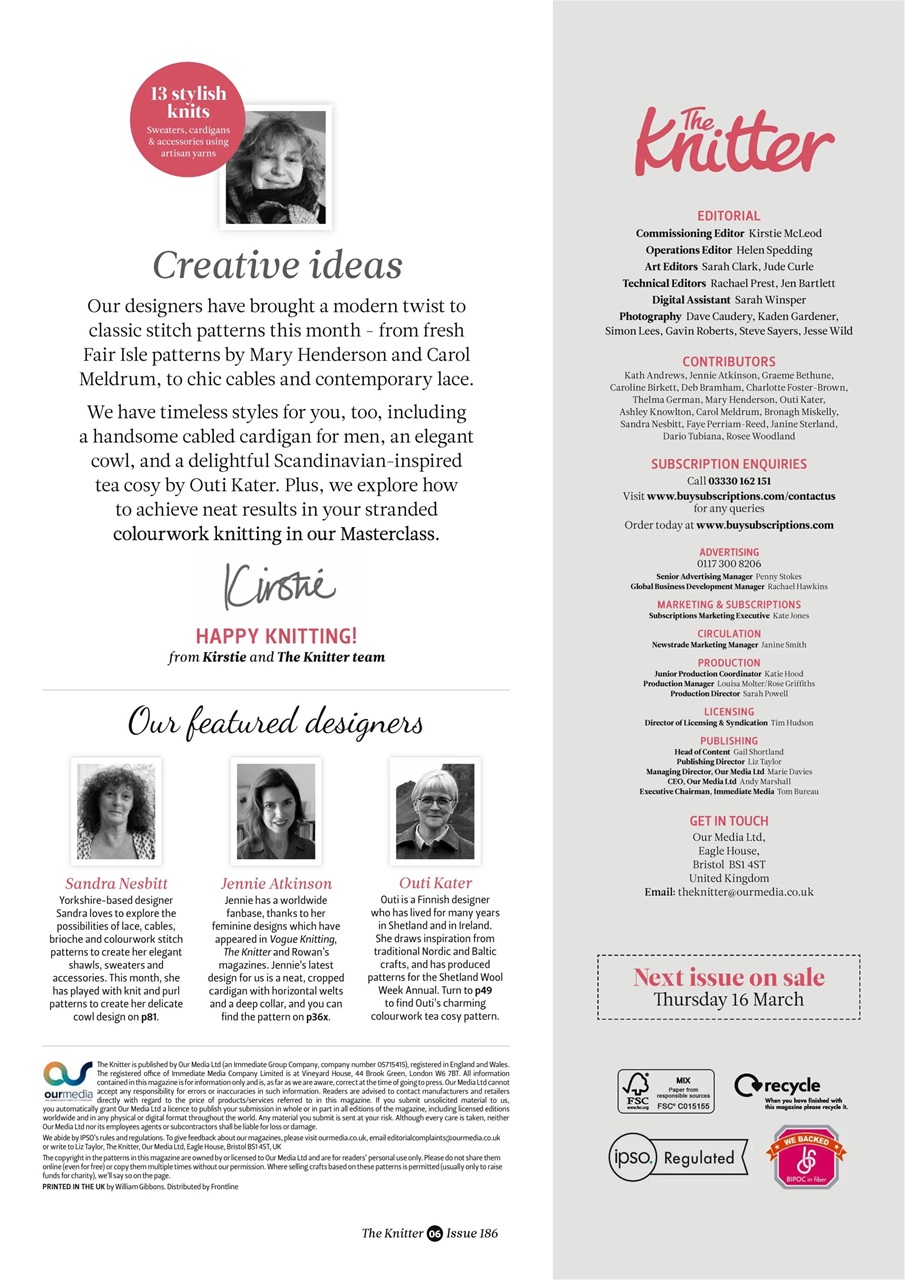 The Knitter Preview Pages