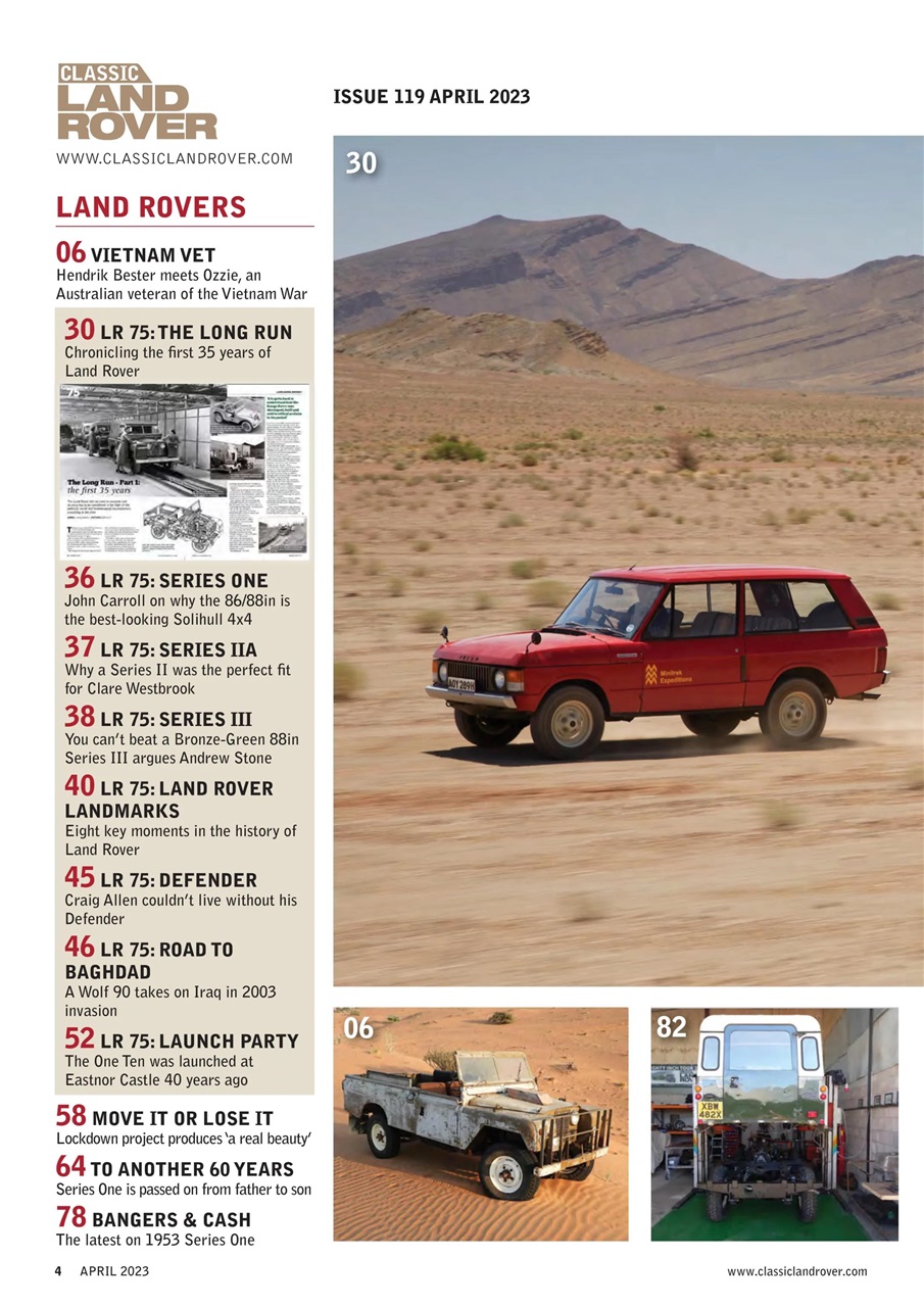 Classic Land Rover Magazine Preview Pages