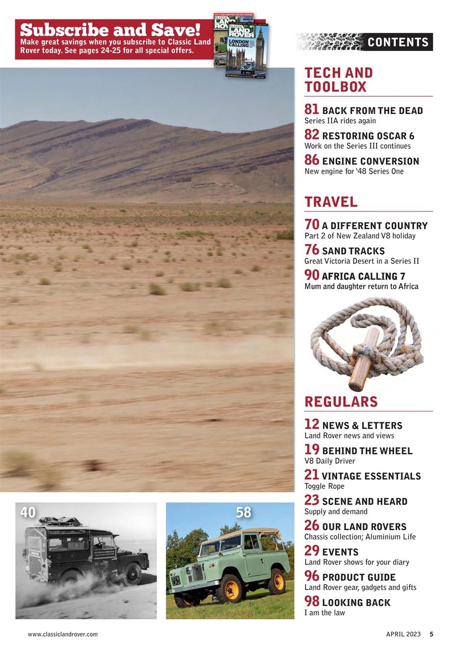 Classic Land Rover Magazine Preview Pages