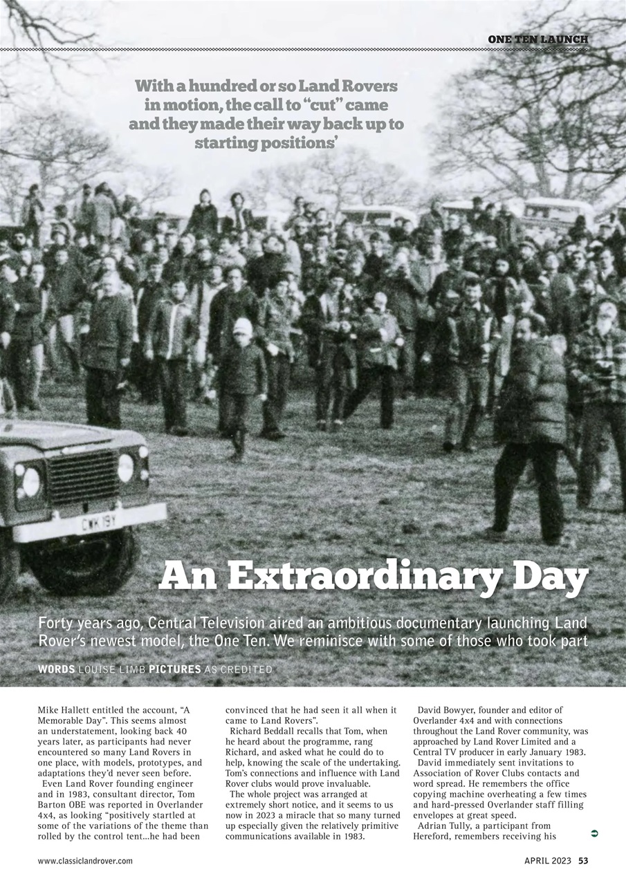 Classic Land Rover Magazine Preview Pages