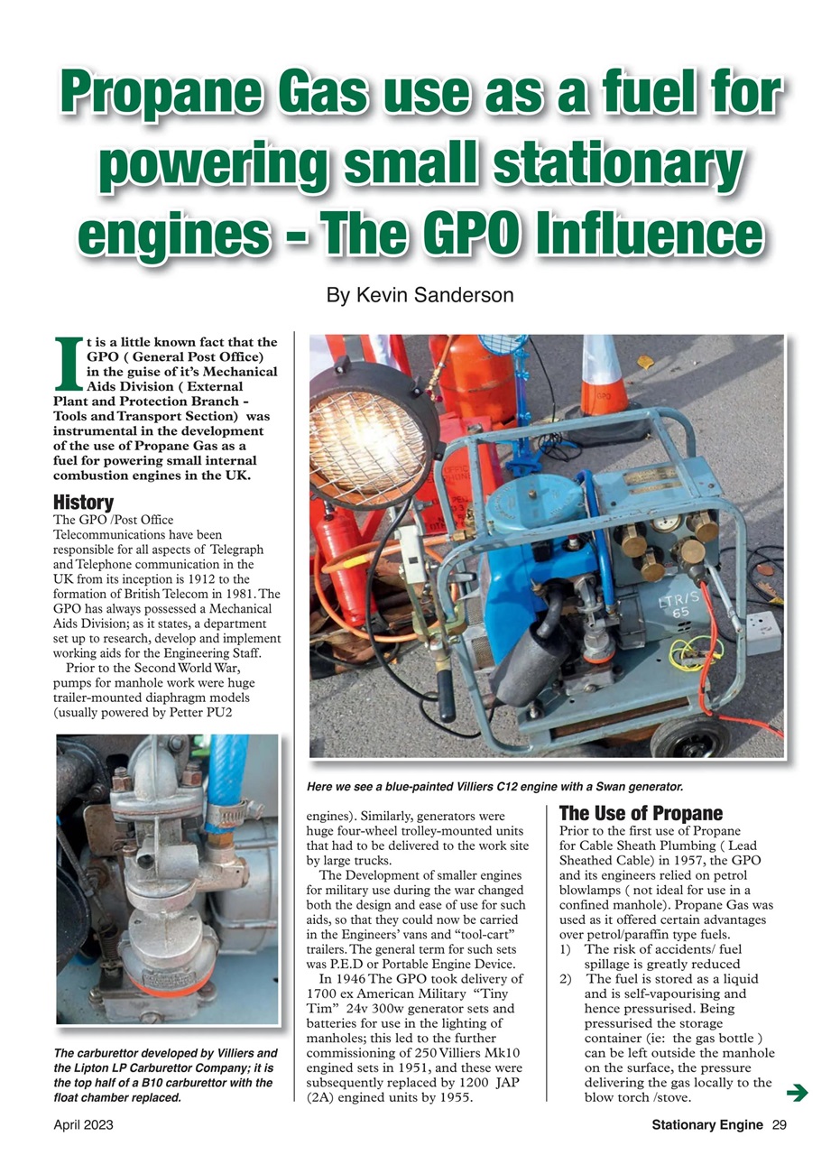 Stationary Engine Preview Pages