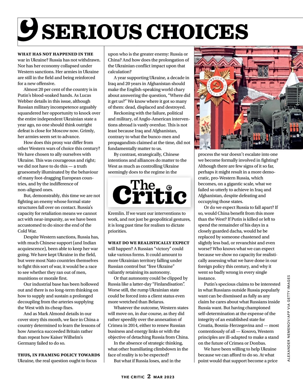 The Critic Preview Pages